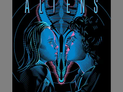 Aliens art design digitalart illustration illustrator posterdesign posterillustration vector