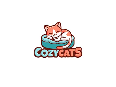Logo for an online store selling cat beds. branding design graphic design illustration logo ux vector