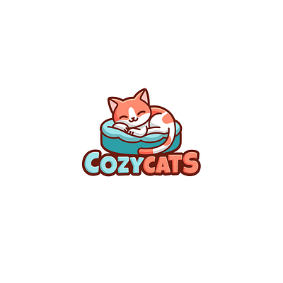 Logo for an online store selling cat beds. branding design graphic design illustration logo ux vector