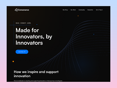 Landing Page [Consonance Club] landing page ui uiux website design wordpress