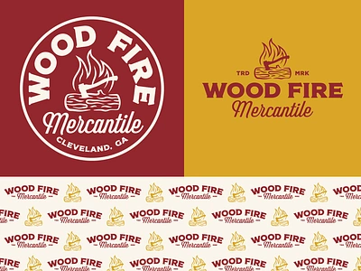 Wood Fire Mercantile - Branding bbqbranding bbqfestival bbqlogo branding cookout design georgia graphicdesign identitydevelopment illustration logo vector woodfiremercantile