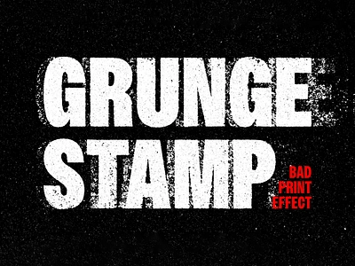 Grunge Print Stamp Text Effect displaced displacement distortion distressed download effect free freebie grunge misprint motion photocopy pixelbuddha print printer psd smudged template text xerox