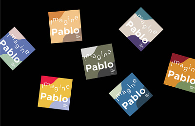 IMAGINE PABLO exhibition graphic design logo logo design modern art museum picasso picasso museum podcast podcast design typography visual identity