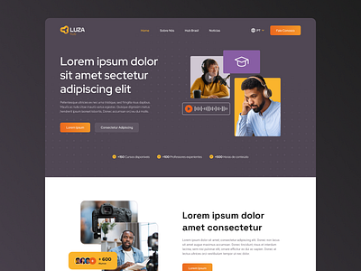 Luza Hub Website Homepage design graphic design home homepage landing page landingpage site ui ux website