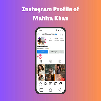 User Profile : Instagram Profile creative dailyui dailyuichallenge instagram instagramprofile socialprofile userprofile