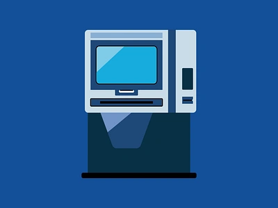 ATM affinity atm bank cash designe fintech graphic money vector