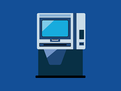 ATM affinity atm bank cash designe fintech graphic money vector