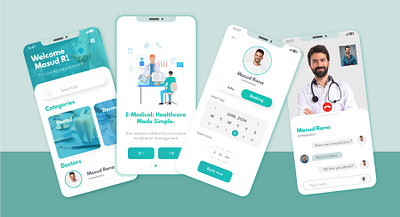 Medical Appointment App app design doctor app doctor appointment app landing page medical app medical appointment app design modern app modern medical app smart design ui design ui ux design ux design ux research webdesign