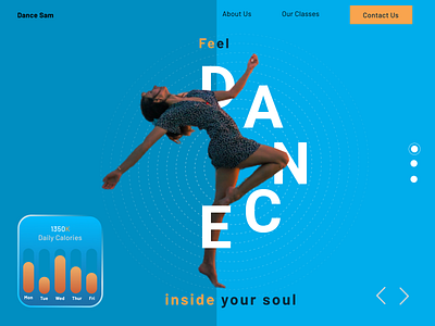 A Dance Class Web Application UI design graphic design ui web