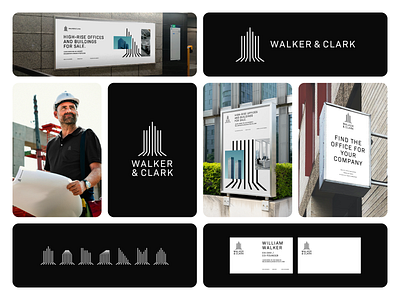 Walker & Clark Architects Visual Identity branding branding and identity business card clean design dribbble graphic design icon iconography identity layout logo logo design logo icon logo mark logomark modern poster simple symbol