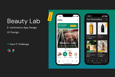 Beauty Lab App Design app design graphic design mobileapp ui ux