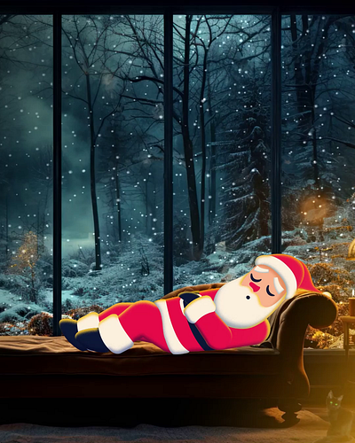 Santa sleeping christmas christmas gif dreaming justcarrl sant sleeping santa animation santa snoring santaclaus sleeping sleeping animation snore animation snoring