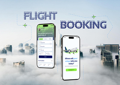 Flight Booking App 3d animation branding design graphic design illustration logo ui uiux vector