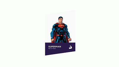 Character Card Animation animation duxedraft motion graphics superhero ui