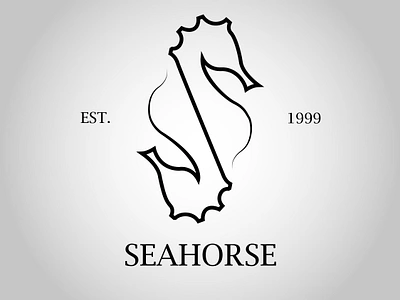 Logo bebida SEAHORSE branding design graphic design logo typography vector