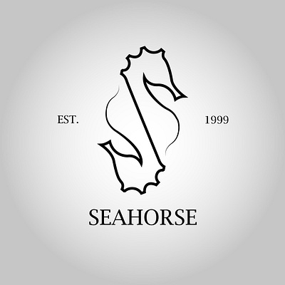 Logo bebida SEAHORSE branding design graphic design logo typography vector