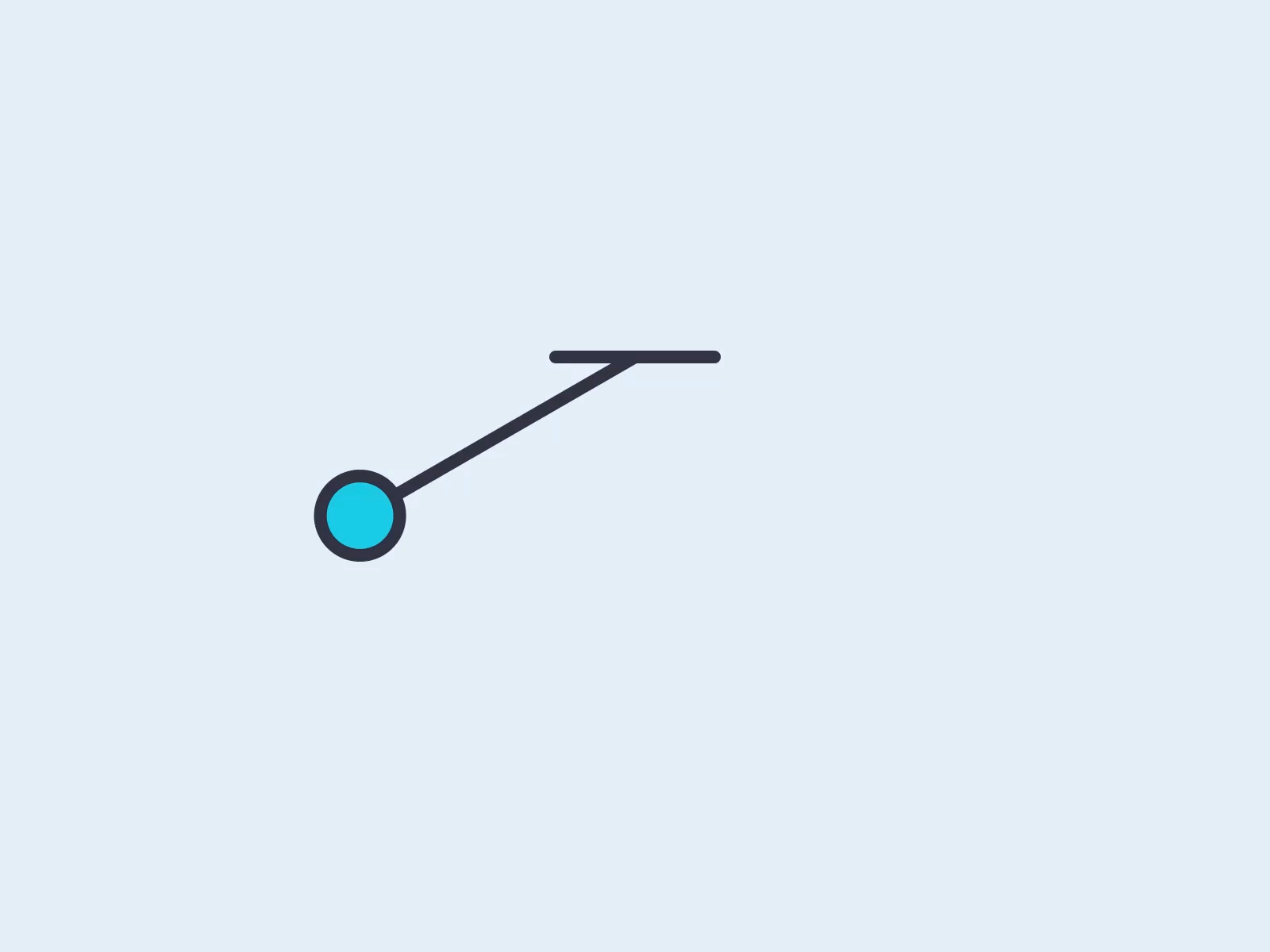 Pendulum animation motion graphics vector