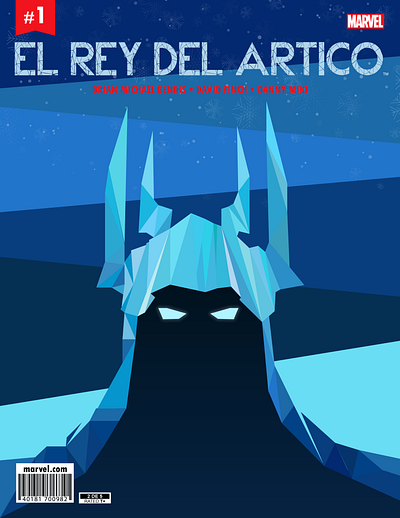 Portada comic "El rey del ártico" design graphic design typography vector