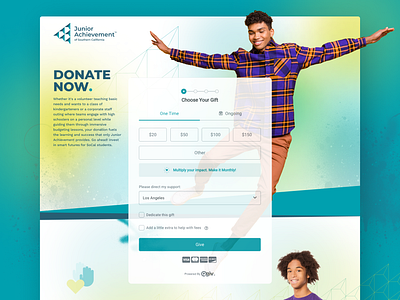 Nonprofit Website Design - Junior Achievement of SoCal charity charity website design design donate foundation fundraising junior achievement learning non profit nonprofit nonprofit donate nonprofit website design organization ui webdesign