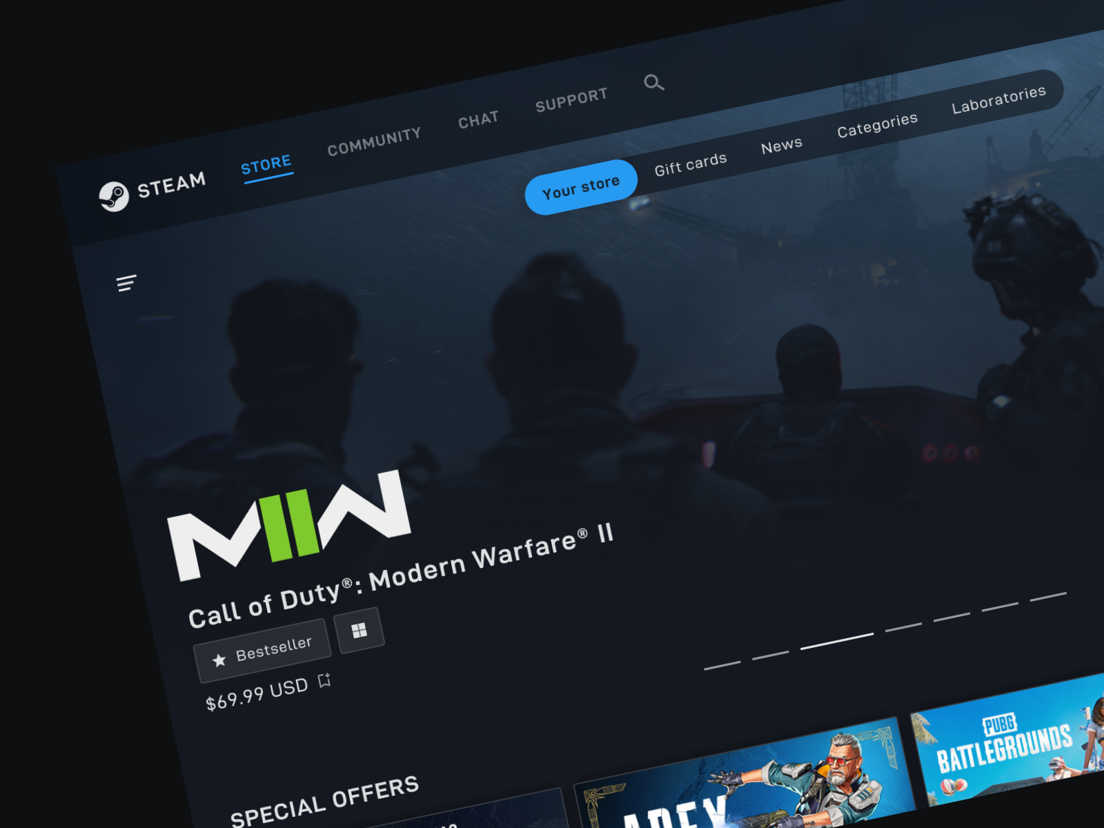 Steam Redesigned: A Modern Gaming Icon by Mateo on Dribbble