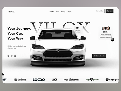 Online Car Buying Website automotive interface buy car car car buying car selling car web electric car landing page landing page design online buying online car online car rental online selling rent car rental car tesla tesla model web web design website