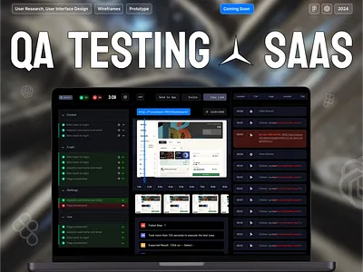 QA Testing - Saas UI UX Design latest designs modern saas saas ui ux design ui ui ux design web app web app designs