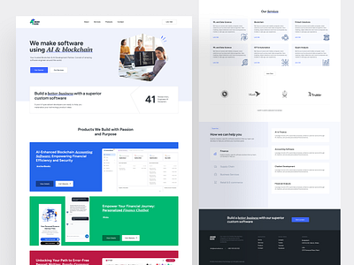 Software company landing page design highconverting landingpage minimalistdesign softwarecompany techdesign userexperience webdesign