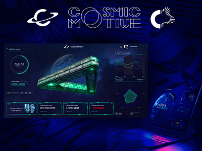 Cosmic Motive Galaxy branding design illustration mobile product ui ui design ux web web design