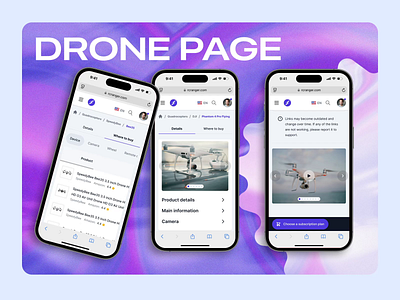 Comprehensive page showcasing all specifications of your product animation app design detalis drone dronedetails dronetech dronetechnology graphic design smart technology ui uidesign uiux uxdesign web webdesign