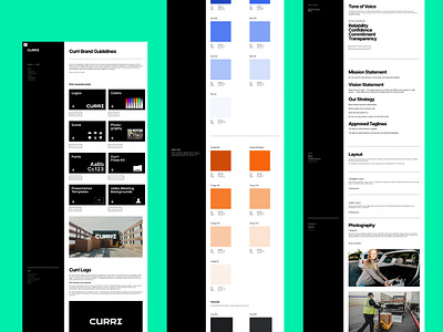 Curri | Web Portal Brand Guidelines brand brand guidelines branding design guidelines identity illustration logo people styleguide typography ui web