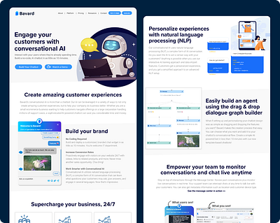 Bavard AI Chatbot Website Design branding design ui ux website