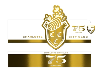 Charlotte City Club Cigar Band 3d branding cigar cigar design design graphic design packaging product design