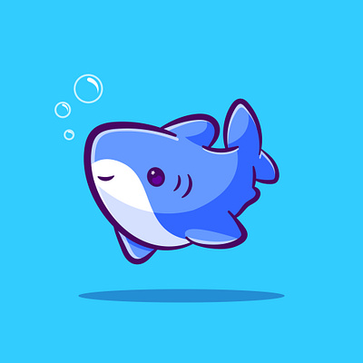 Shark icon Illustration animation cartoon character design graphic design icon illustration logo shark shark icon illustration