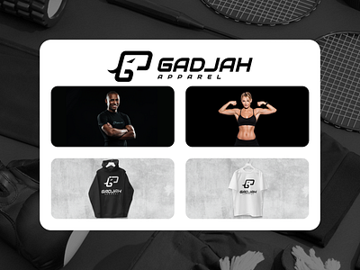 Gadjah Apparel Logo Design animal brand branding design elephant fitness graphic design inspiration logo modern people strong trend vector