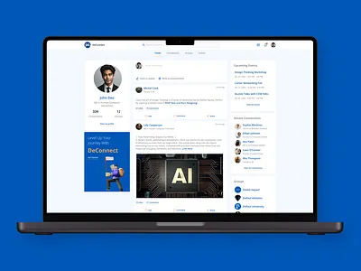Feed UI Concept 3d ai animation graphic design motion graphics ui website