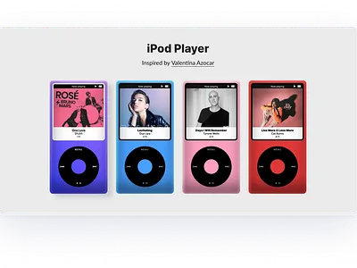 iPod UI 3d animation branding graphic design motion graphics ui