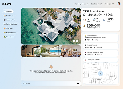 Ai Agent for Real Estate ai agent dashboard dashboard desktop desktop graphic design interface real estate real estate ai agent ui ui design ux design