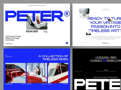 Peter Anderson - Portfolio Website Exploration agency automotive bold car design landing page minimal personal portflio personal website photography portfolio portfolio website ui ui design uiux ux web design website