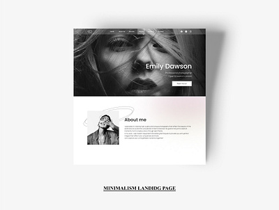 Landing page - Portfolio brand design designer landing page photo ui user experience ux web design