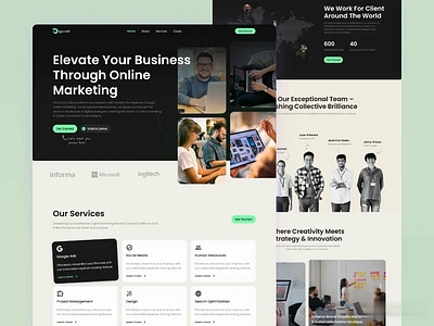 Digicraft - Digital Agency Landing Page - Animation agency website animation branding creative ahency dark mockup digital marketing framer template interaction landing page modern design paralax services shopify startup website statistics ui uiux web animation web design web development