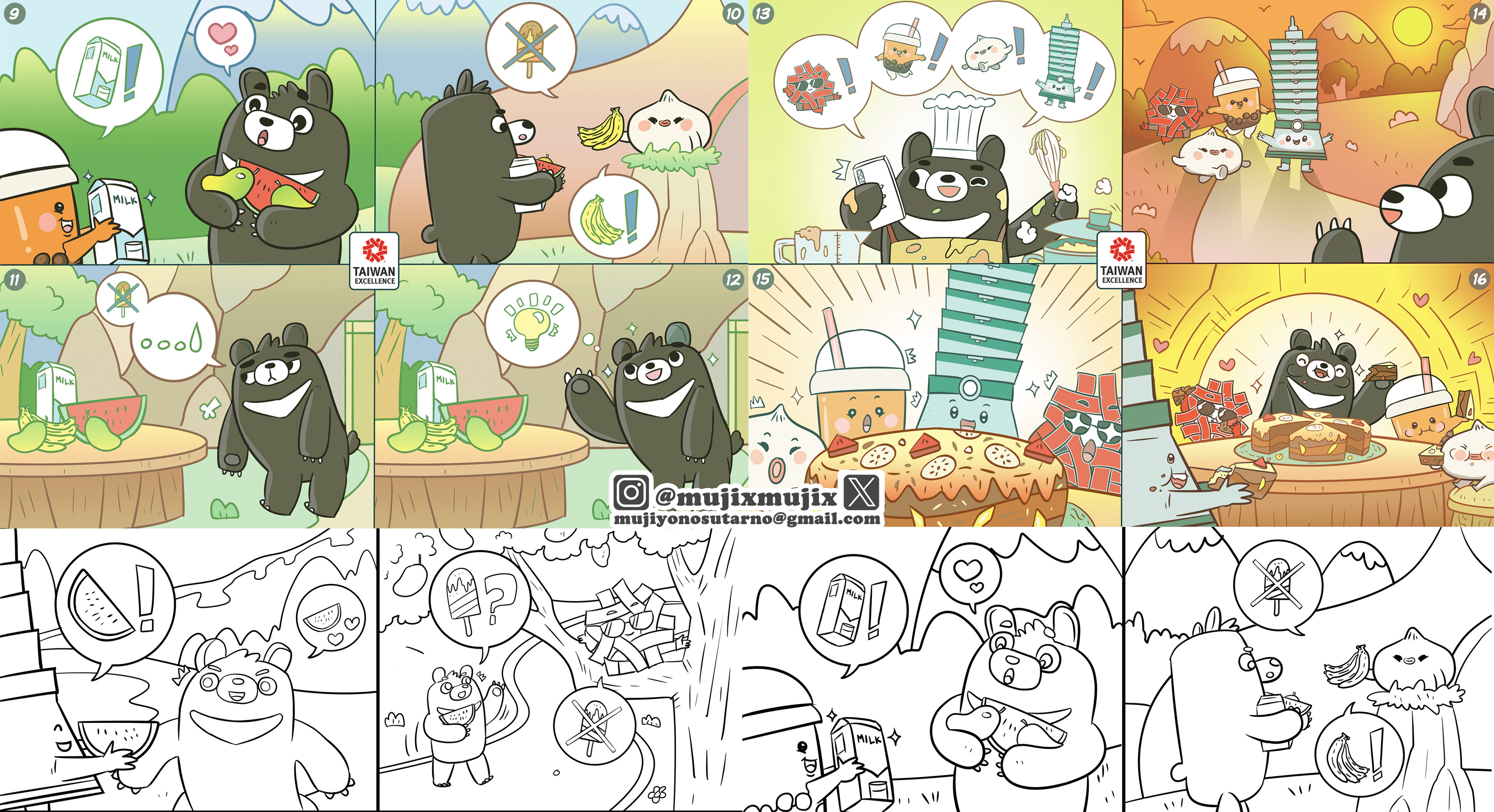 Mujix Taiwan Excellence Comic Submission artwork comic design graphic design illustration manga mujix