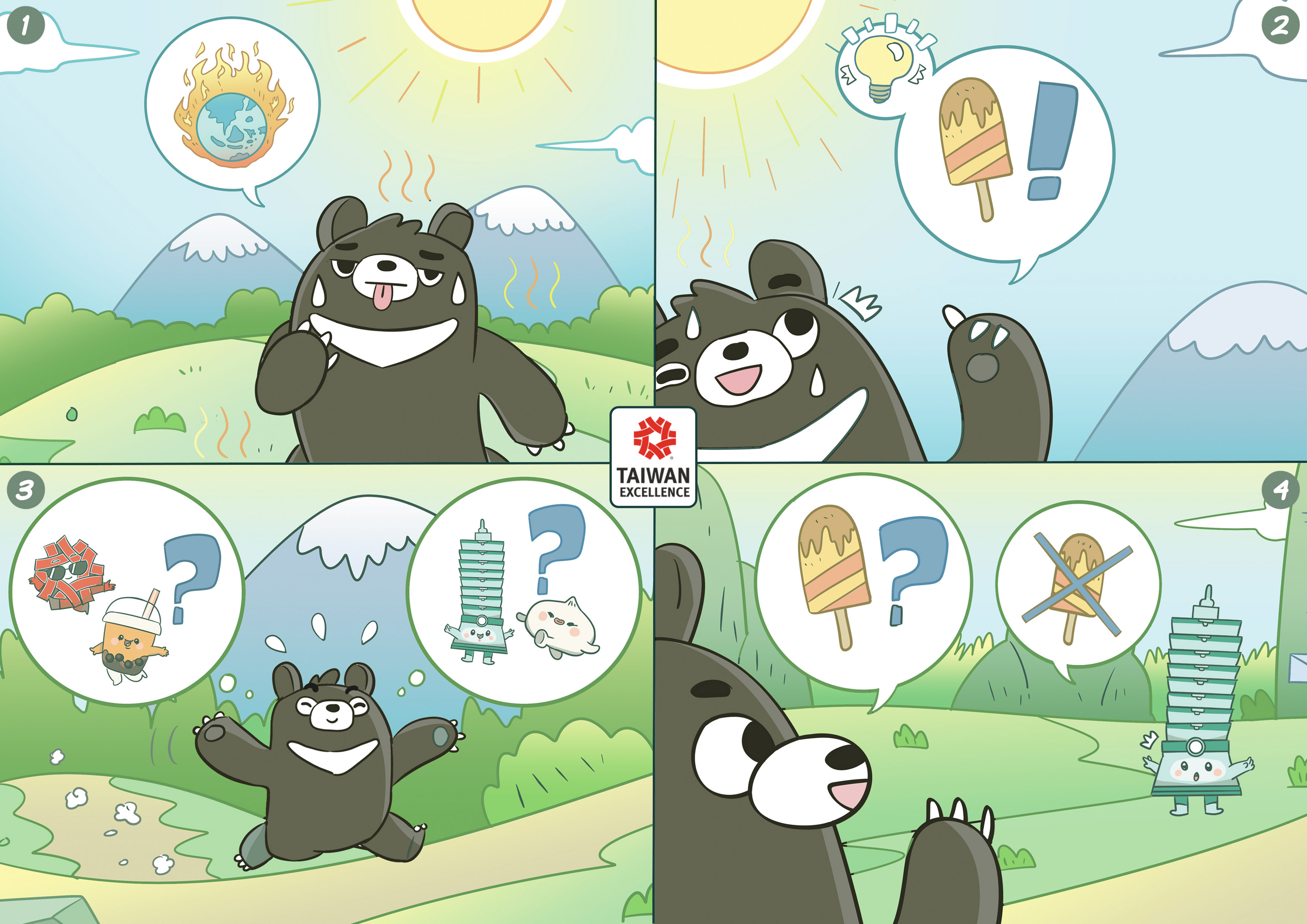 Example of Colorfull Comic Strip Commissions