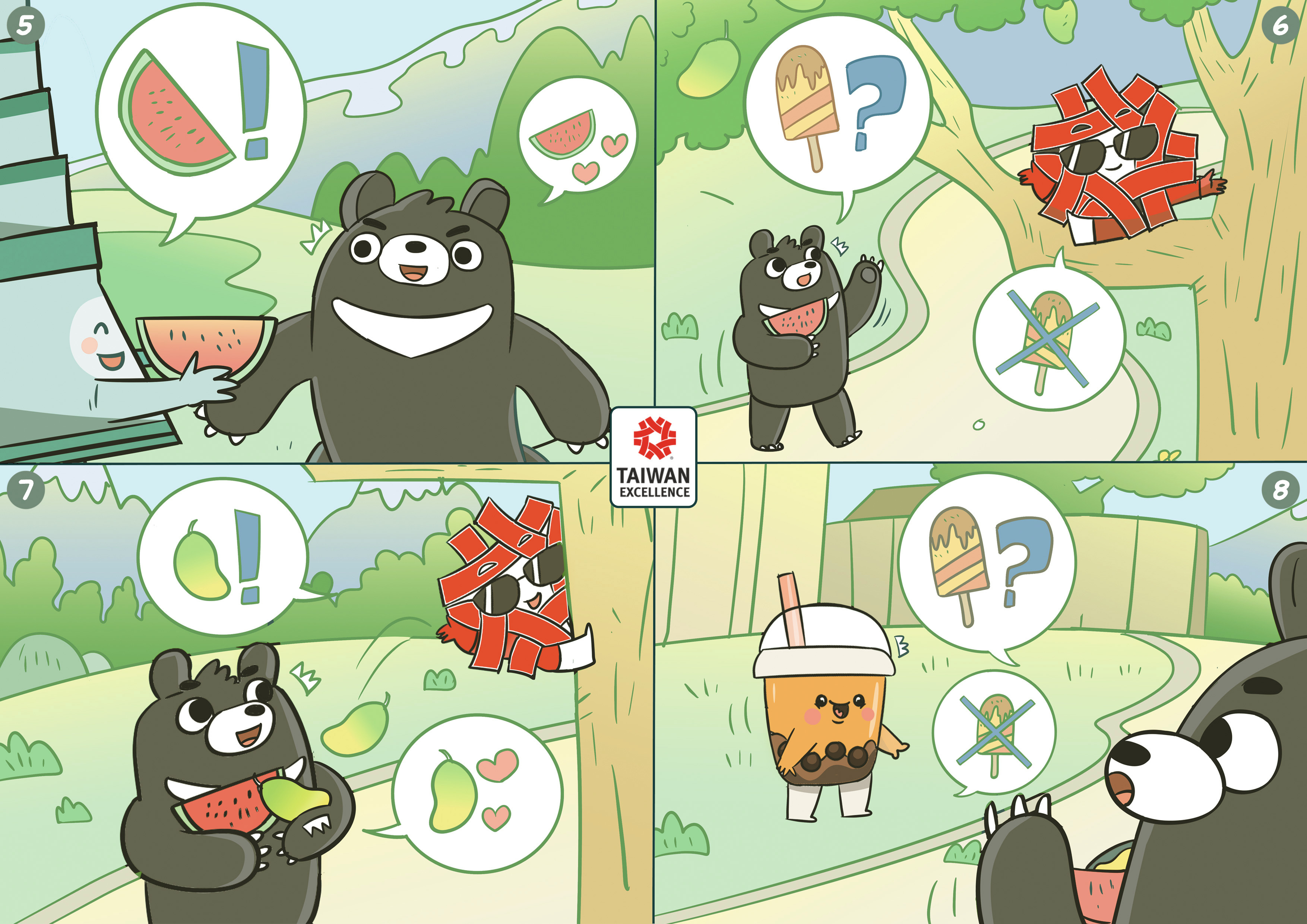 Example of Colorfull Comic Strip Commissions