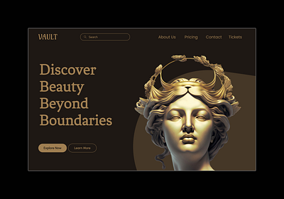 Vault | Landing Page design ui uidesign uiuxdesign webdesign