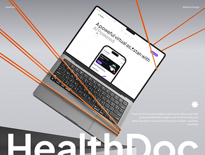 HealtDoc - Landing Page ai medical care appoiment clean digital health doctor health health care healthy healthy app landing page mangcoding medical tracking tranding ui uiux ux web design