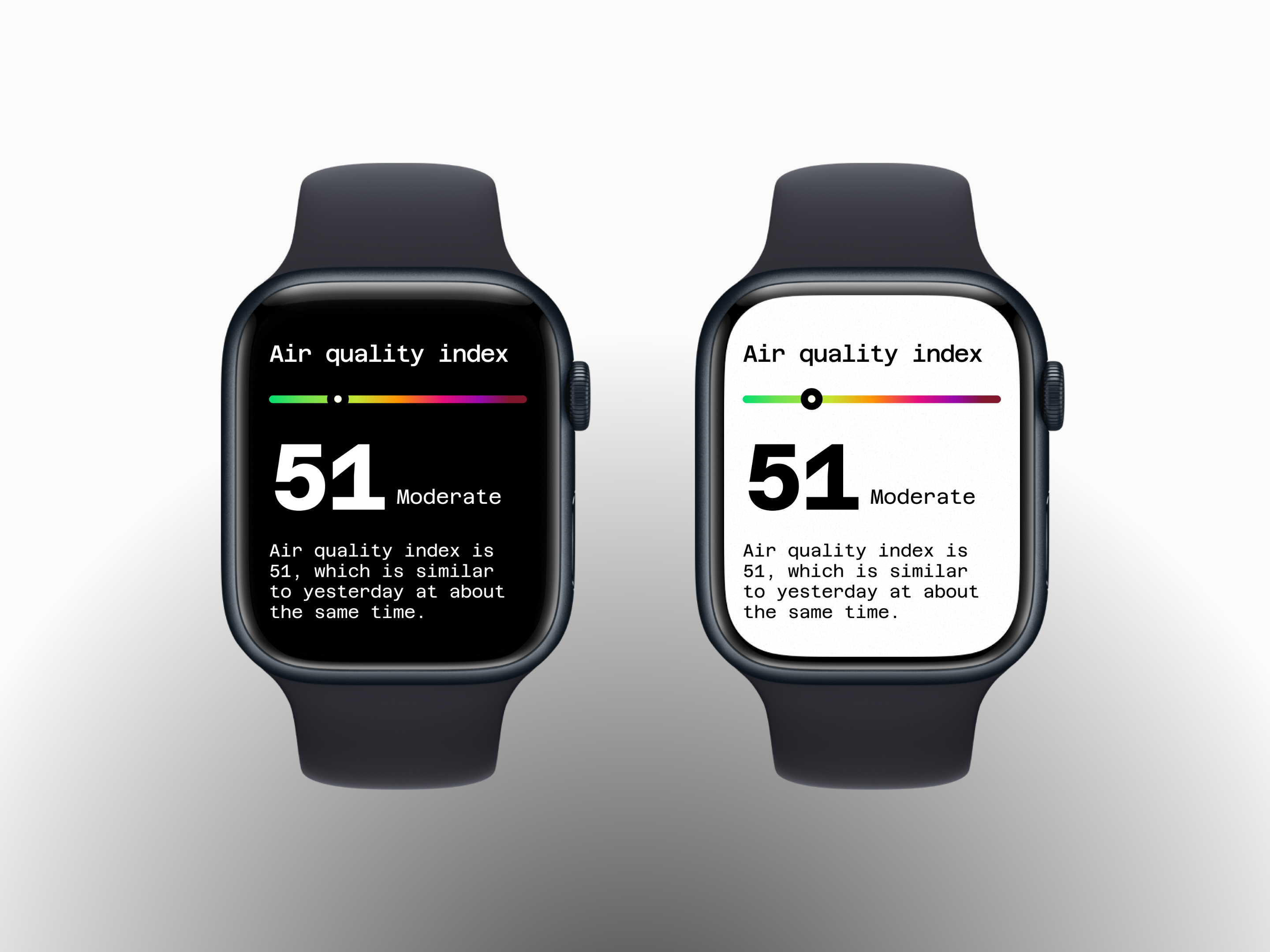 Air Quality Index measurement design concept for Apple watch airqualityindex apple applewatch aqi ios series8 smart watch watch watch os