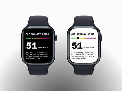 Air Quality Index measurement design concept for Apple watch airqualityindex apple applewatch aqi ios series8 smart watch watch watch os