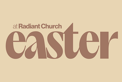 Radiant Church • Easter 2024 2024 brand branding church easter graphic design minimal print sermon