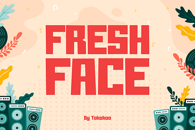 Freshface branding charm design display font font gaming instagram modern movie music poster posters thumbnails typeface youtube