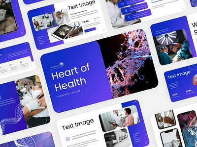 Heart of Health Presentation branding clinic design doctor elegant graphic design health healthy hospital nurse powerpoint presentation template